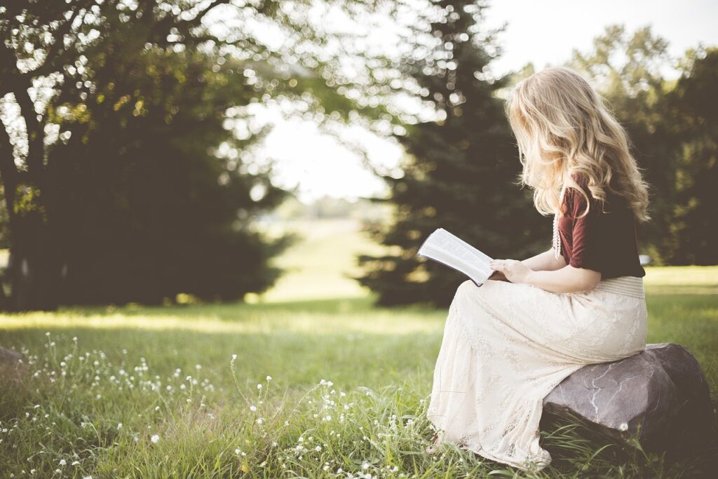 Rust met het lezen van een boek